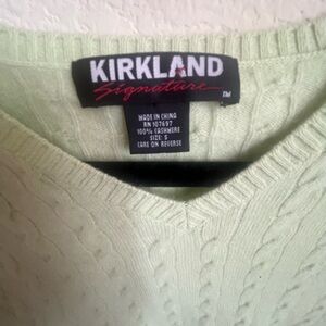 Green Sweater! Kirkland ( Costco Brand)